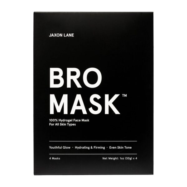 Jaxon Lane Bro Mask Hydrogel Face Mask for Men (4-Pack)
