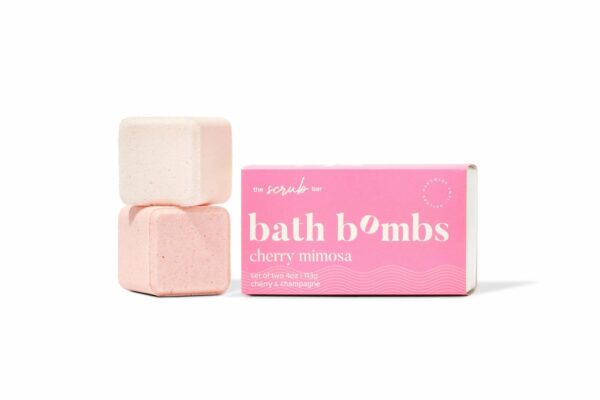 The Scrub Bar Cherry Mimosa Bath Bomb Gift Box