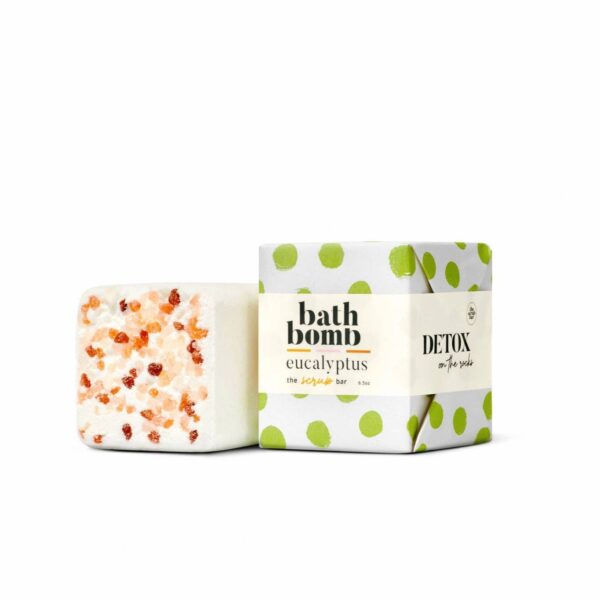 The Scrub Bar Eucalyptus Detox Bath Bomb with Himalayan Salt