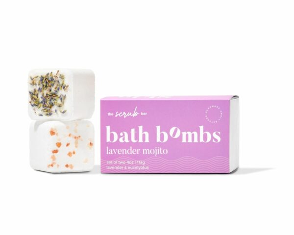 The Scrub Bar Lavender Mojito Bath Bomb Set