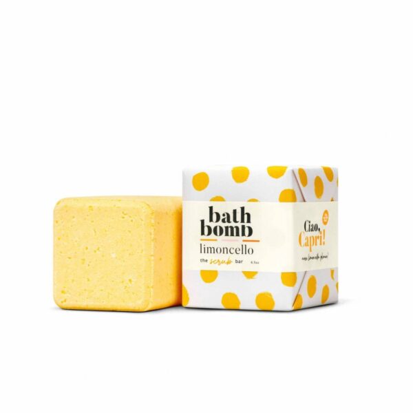 The Scrub Bar Limoncello Lemon Bath Bomb