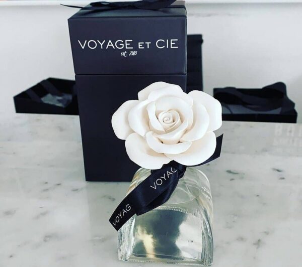 Voyage et Cie Porcelain Rose Diffuser