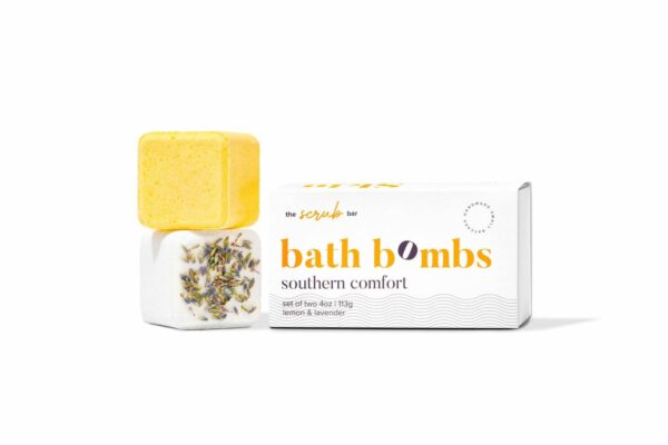 The Scrub Bar Southern Comfort Lavender and Lemon Bath Bomb Gift Set